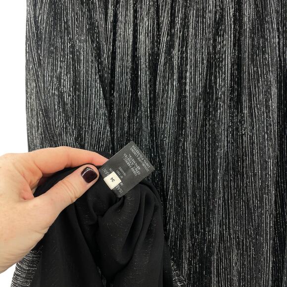 Isabel Marant Etoile Beatrice Midi Skirt Gunmetal‎ Grey Silver Black Metallic XS - Picture 13 of 15